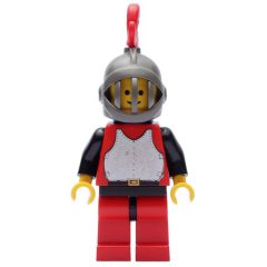 Minifigurka LEGO Knight (Breastplate on Red) - Red Legs, Red Plume