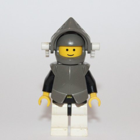 Minifigurka LEGO Knight (Breastplate on Blue) - White Legs, White Dragon Plume