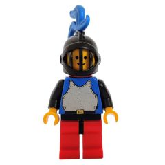Minifigurka LEGO Knight (Breastplate on Blue) - Red Legs, Blue Plume