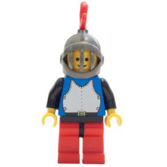 Minifigurka LEGO Knight (Breastplate on Blue) - Red Legs, Red Plume