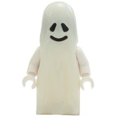 Minifigurka LEGO Ghost - Glow in the Dark, Brick Built Legs, 3626a