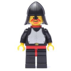 Minifigurka LEGO Knight (Breastplate on Black) - Black Legs, Neck-Protector
