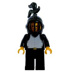 Minifigurka LEGO Knight (Breastplate on Black) - Black Legs, Black Helmet, Black Plume