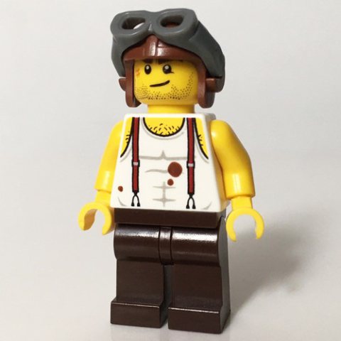 Minifigurka LEGO Mac McCloud with Hat and Goggles