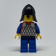 Minifigurka LEGO Knight (Scale Mail on Red) - Blue Arms, Blue Legs, Black Neck-Protector
