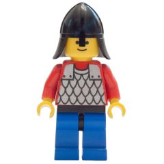 Minifigurka LEGO Knight (Scale Mail on Red) - Red Arms, Blue Legs, Black Neck-Protector
