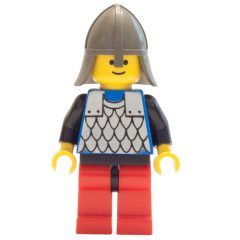 Minifigurka LEGO Knight (Scale Mail on Blue) - Black Arms, Red Legs