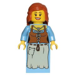 Minifigurka LEGO Maiden (Kingdoms) - Dark Orange Hair
