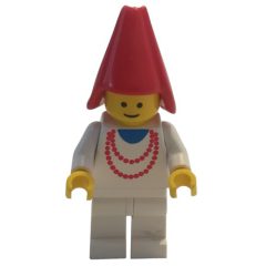 Minifigurka LEGO Maiden - White Legs, Red Cone Hat