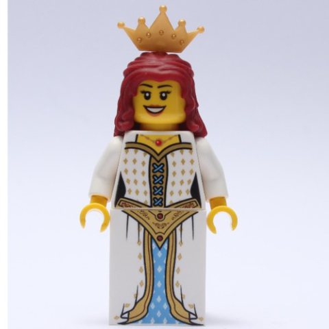Minifigurka LEGO Maiden (Blue Lion) - Dark Red Hair