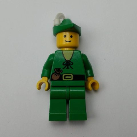 Minifigurka LEGO Forestman (Forestmen) - Yellow, White Plume