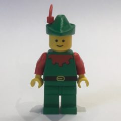 Minifigurka LEGO Forestman (Forestmen) - Red, Green Hat, Red Plume