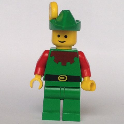 Minifigurka LEGO Forestman (Forestmen) - Red, Yellow Plume