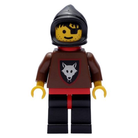 Minifigurka LEGO Fighter (Wolfpack) - Black Hood, Red Plastic Cape