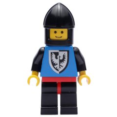 Minifigurka LEGO Knight (Black Falcons) - Black Legs, Chin-Protector