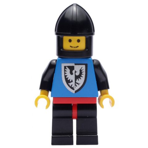 Minifigurka LEGO Knight (Black Falcons) - Black Legs, Chin-Protector