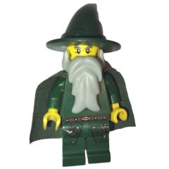 Minifigurka LEGO Wizard (Kingdoms) - Dark Green, Cape
