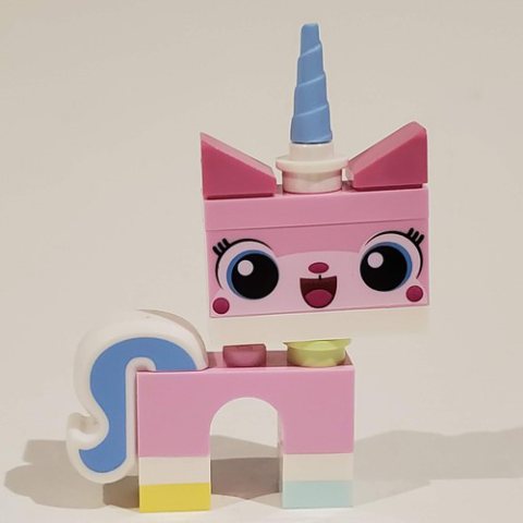 Minifigurka LEGO Unikitty, Light Aqua Foot, Open Mouth, Simple Pupils