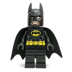 Minifigurka LEGO Batman, Black Suit, Black Cape and Cowl, Yellow Batman Logo, Black Headband