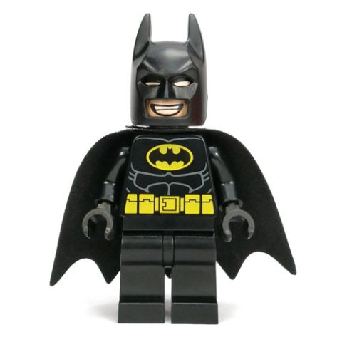 Minifigurka LEGO Batman, Black Suit, Black Cape and Cowl, Yellow Batman Logo, Black Headband