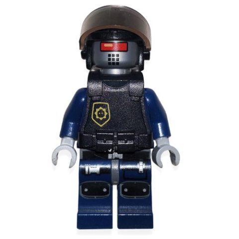 Minifigurka LEGO Robot Police, Aviator Helmet, Armor