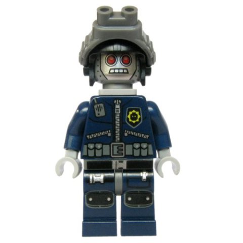 Minifigurka LEGO Robot Police, Helmet with Night Vision Goggles, Neck Bracket
