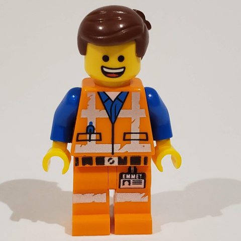 Minifigurka LEGO Emmet, Worn Outfit, Happy / Screaming