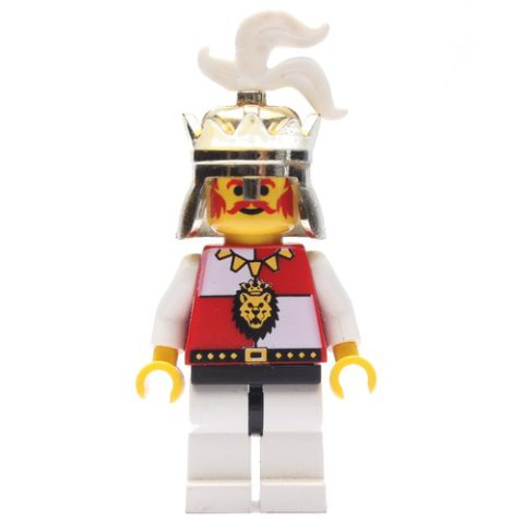Minifigurka LEGO King (Royal Knights) - White Legs, Black Hips