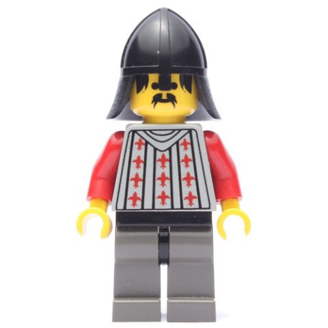 Minifigurka LEGO Knight (Fright Knights) - Dark Gray Legs, Black Neck-Protector