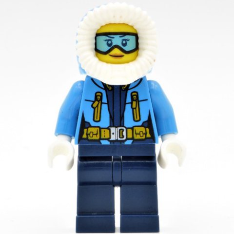 Minifigurka LEGO Arctic Explorer, Hood, Printed Light Blue Goggles