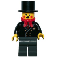 Minifigurka LEGO Caroler, Man, Jacket with Plane