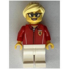 Minifigurka LEGO Engineer, Ferrari, Female