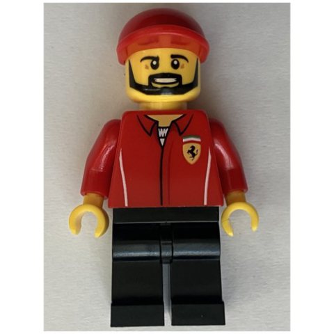 Minifigurka LEGO Engineer, Ferrari, Male