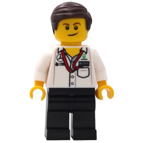Minifigurka LEGO Team Manager, Mercedes