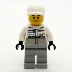 Minifigurka LEGO Mechanic, White Torso, Light Bluish Grey Legs, White Cap
