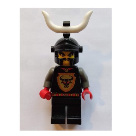 Minifigurka LEGO Knight (Knights Kingdom I) - Cedric the Bull, Black Helmet, Horn