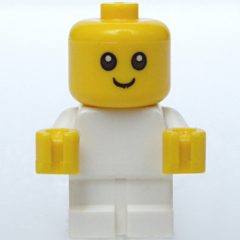 Minifigurka LEGO Baby, White Body - Head with no neck