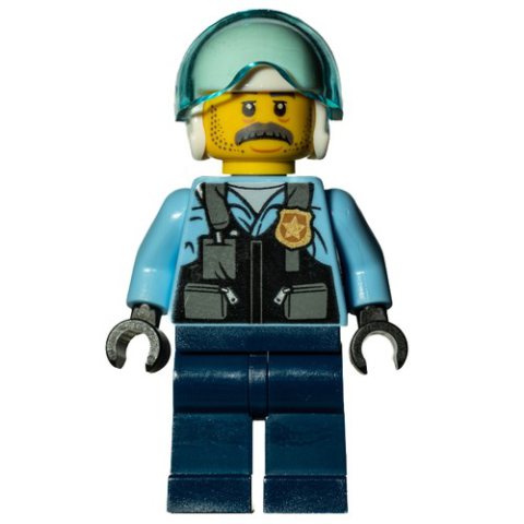 Minifigurka LEGO Sam Grizzled, Helmet and Visor
