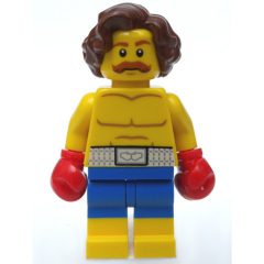 Minifigurka LEGO Boxer, Blue Shorts, Red Gloves