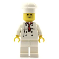 Minifigurka LEGO Chef - White Torso, White Legs, White Hat