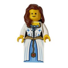 Minifigurka LEGO Bride - Mannequin, Medium Blue Underdress