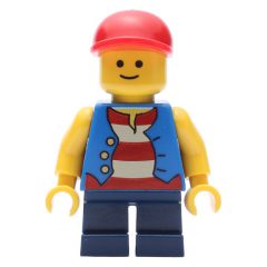 Minifigurka LEGO Kid, Blue Torso, Dark Blue Legs, Red Cap