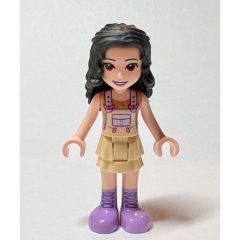 Minifigurka LEGO Emma - Tan Overall, Black Hair