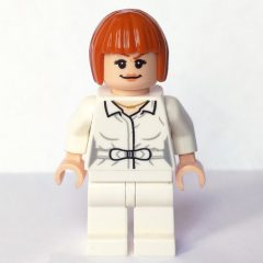 Minifigurka LEGO Claire Dearing in White Outfit with Open Shirt