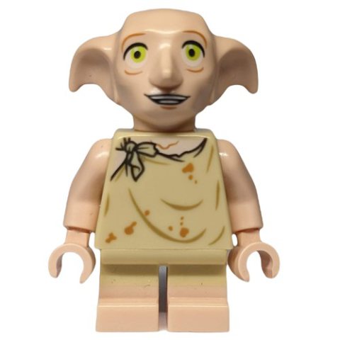 Minifigurka LEGO Dobby, Tan Vest, Open Mouth