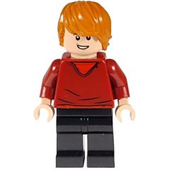 Minifigurka LEGO Ron Weasley, Dark Red Sweater over Red Shirt, Black Legs