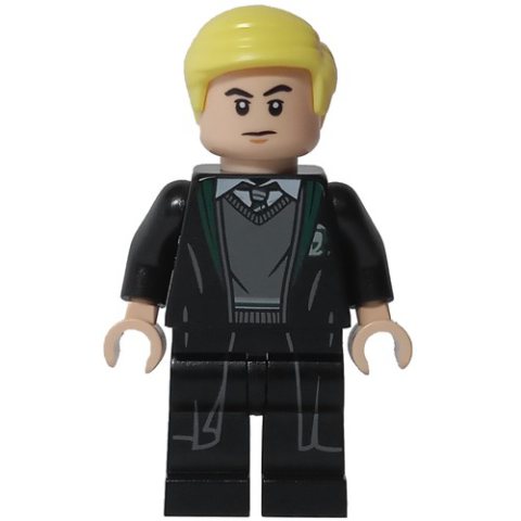 Minifigurka LEGO Draco Malfoy, Open Long Robes over Slytherin Sweater
