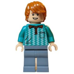 Minifigurka LEGO Ron Weasley, Dark Turquoise Shirt