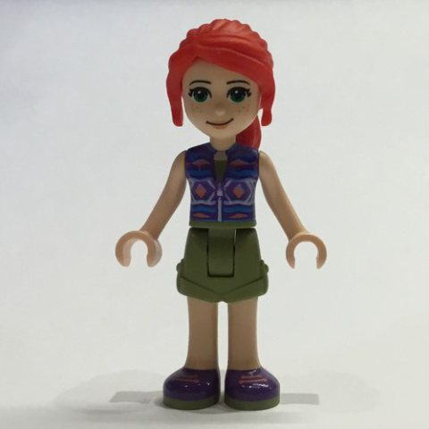 Minifigurka LEGO Mia - Dark Purple Top, Olive Green Skirt