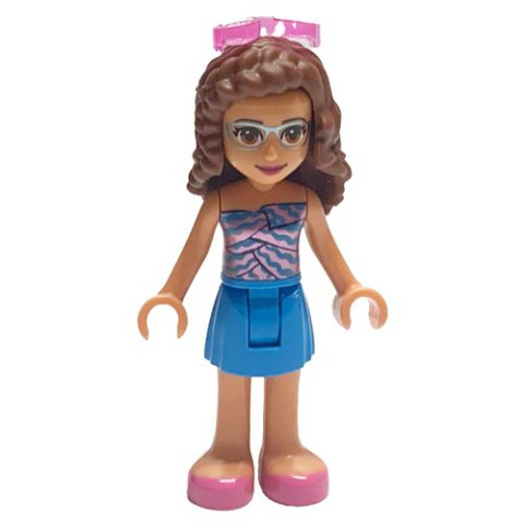 Minifigurka LEGO Olivia - Lavender Top, Dark Azure Skirt